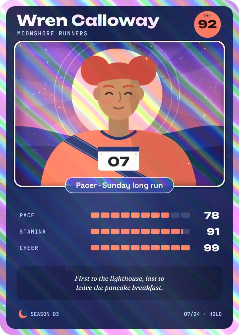 Holo Trading Card: rendered sample output