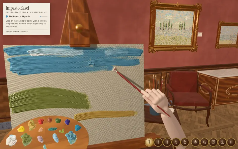 Impasto Easel: sample output