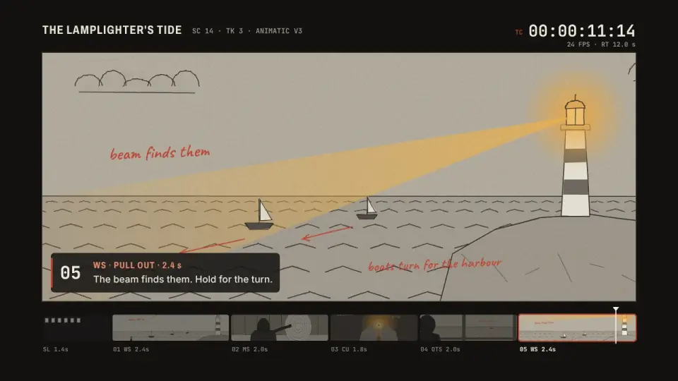 Storyboard Animatic Builder: sample output